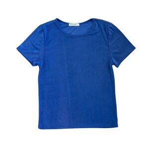 Blue Short Sleeve Top